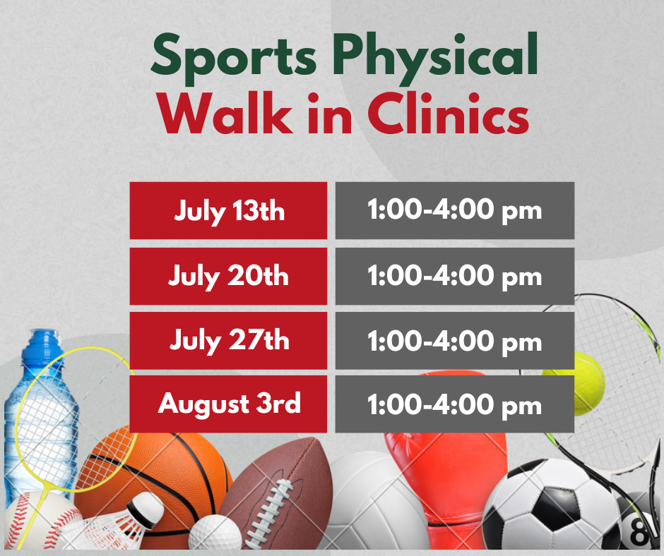 Sports Physical Dates