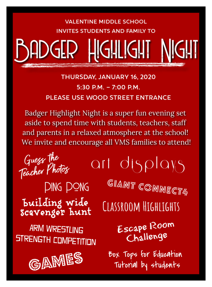 Badger Highlight Night Announced