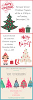 Rural Schools Christmas Programs Announced