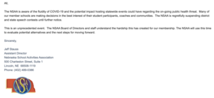 District/State Speech Notification