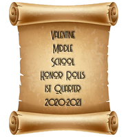 VMS Honor Rolls - 1st Quarter 2020-2021