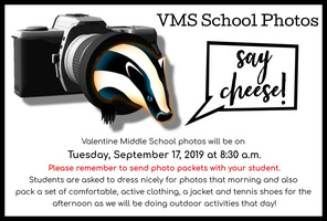 VMS School Photos Scheduled