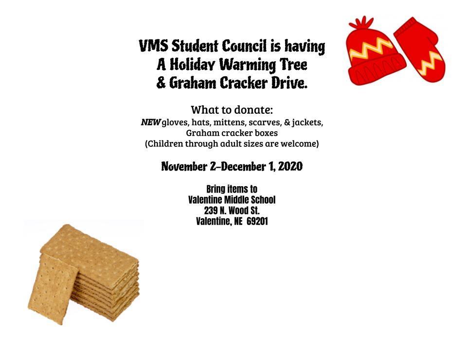 VMS Student Council Holiday Warming Tree & Graham Cracker Drive