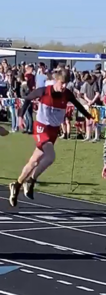 Jack Lancaster ran a personal best of 4:59 in the 1600 m.