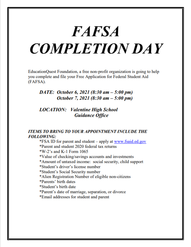 FAFSA Completion Days Flyer